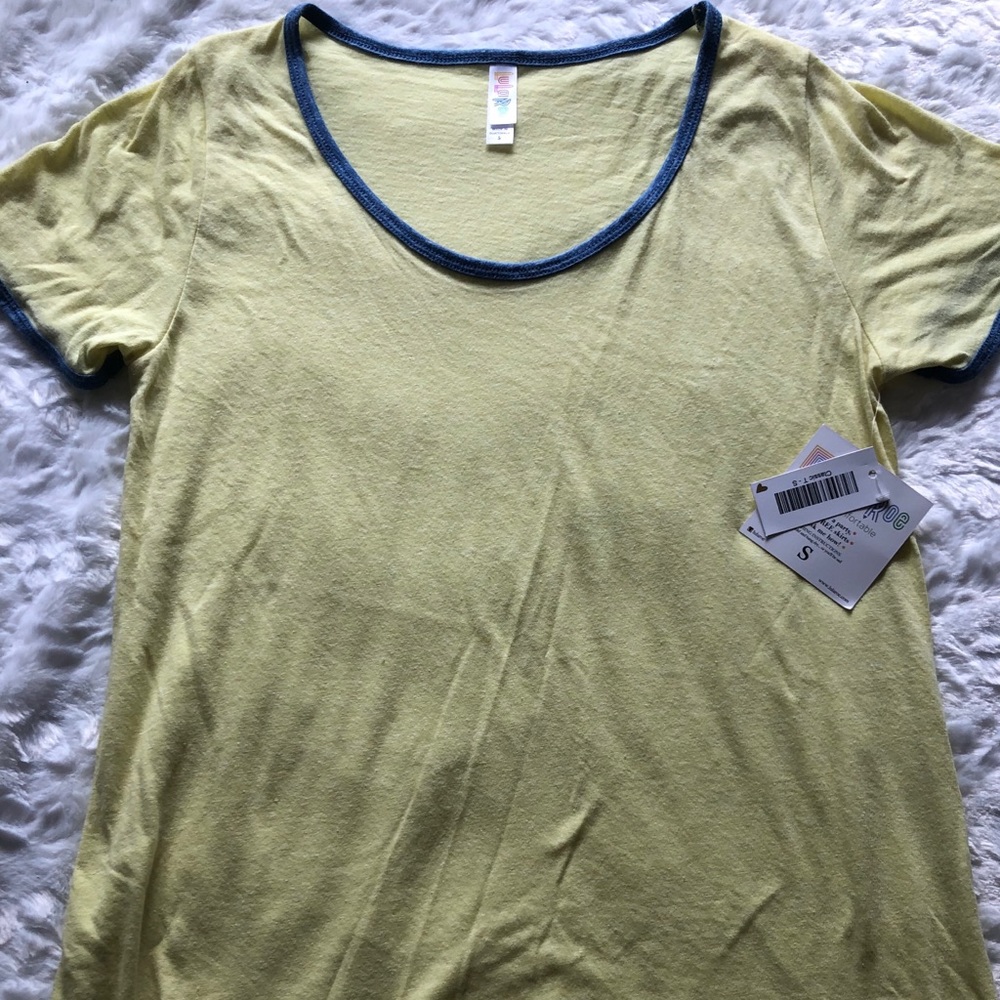 Solid Yellow Small LuLaRoe Classic T